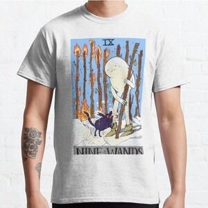 Snow Golem And Fire Wolf Pup 9 Of Wands Tarot T-Shirt, TV Series Unisex Shirt
